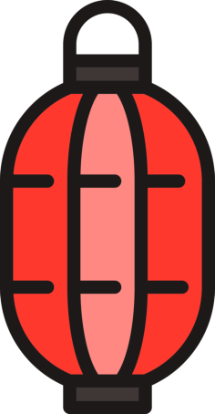 Paper Lantern Craft Design Svg File, Free Vectors File